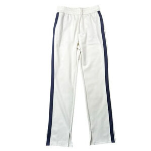 Allen Onyia for INC Men's Track Pants Off White Blue Side Stripe Size Small